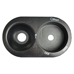 BlueCraft Gassteuerungspanel Schwarz für BC 4200 Turbo