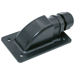 Dachdurchführung Sunflex schwarz, 1 Kabelausgang
