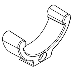 BR-SYSTEMS V-rail Schienenabdeckung schwarz für Fahrradträger 16g