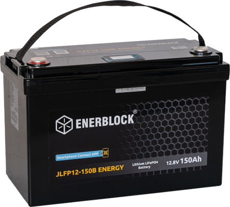 120AH LITHIUM LiFePO4 ENERBLOCK 12.8V Akku mit Heizmatte