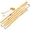 CAMPTECH Vorzelt-Sturmspanngurte - orange, Polyester, 5 x 250 cm, 1,2 kg