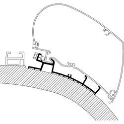 Adapter Carthago Chic bis Bj. 2014 zu TO Serie 6 und 9