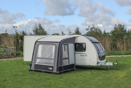 CAMPTECH Opal Air 390 Luft-Teilzelt für Wohnwagen - Breite 390 cm, Anbauhöhe 235-255 cm, Camptex All Season, 31 kg
