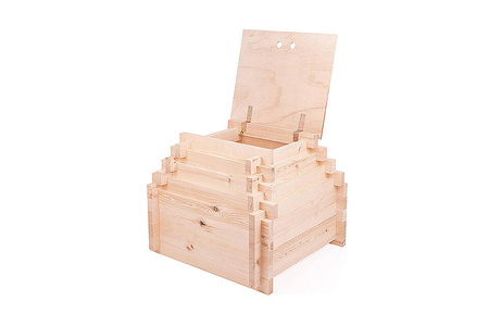TROBOLO KersaBœm - Toilettenhäuschen aus Holz mit Trenntoilette mit 300 l Komposter