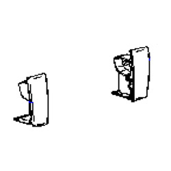 Frontblendenendkappen TO 4900 anthrazit, Satz links und rechts