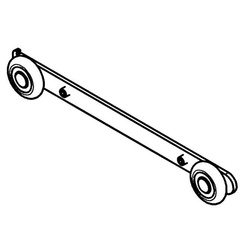 BR-SYSTEMS Wagen mit Radplatte Fahrradträger 12g