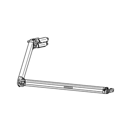 Thule Gelenkarm rechts 1500603328 für Markise Omnistor 6300 - Ausfall 2,00 m, Länge 2,60 m