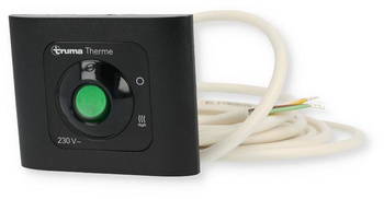 Schwarzes Bedienfeld mit 3 m Kabel für Thermen