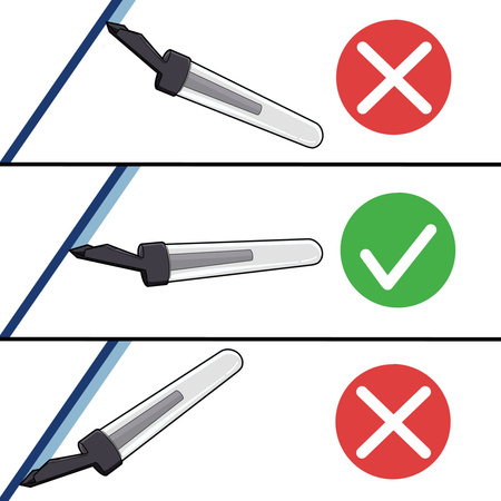 UniCamp Frontscheibenabzieher Schwarz 22 cm