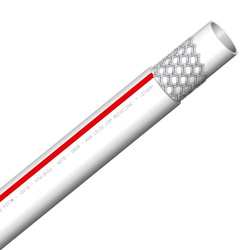 Trinkwasserschlauch WeißGELB warm, 10 x 15 mm, 10 m