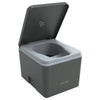 Trelino Evo S Trenntoilette Komposttoilette Anthrazit, 4,5 l / 6,5 l, Soft-Close, ohne Wasser und Chemie