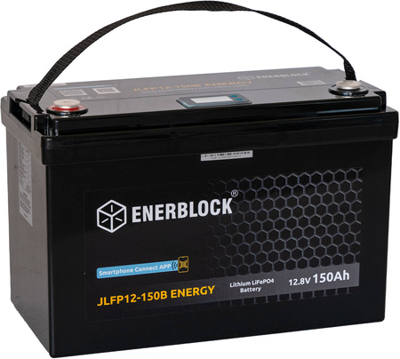 120AH LITHIUM LiFePO4 ENERBLOCK 12.8V Akku mit Heizmatte