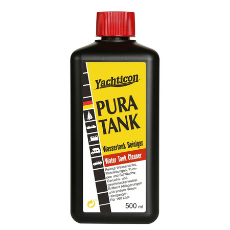 Yachticon Pura Tank 500 ml - Tankreiniger für Trinkwassertanks ohne Chlor, sauerstoffaktiv, für 160 l, Wohnmobil und Boot
