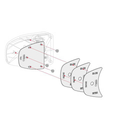 Abstandshalter Kit Spacer Safe Door