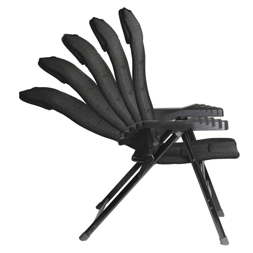 Brunner Rebel Pro S Campingstuhl klappbar dunkelgrau mit verstellbarer Lehne