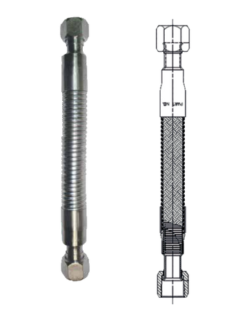 RegO 120" (3.00m) LNG 1" Schlauch Edelstahlanschlüsse - CHS-8-514-514-120