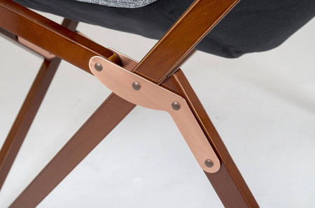 Bo-Camp klappbarer Campingstuhl L Grau Urban Outdoor - Bloomsbury - Oxford Polyester