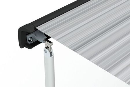 Fiamma F40van 270 Dachmarkise für VW T5/T6 - Länge 270 cm, Auszug 225 cm, Gehäuse Deep Black, Tuch Royal Grey