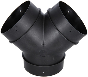 Truma Y-Stück, 65/72 mm, schwarz