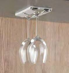 Caravan Kitchen Rotwein-Glashalter, 2er-Set hellgrau