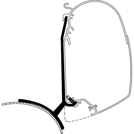 Adapter für Renault Trafic und Opel Vivaro zu Thule 4200 und Serie 5