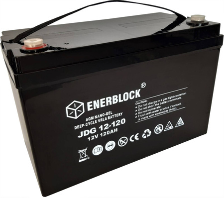 120AH Akumulator JDG-AGM-GEL Hybrid ENERBLOCK 12V