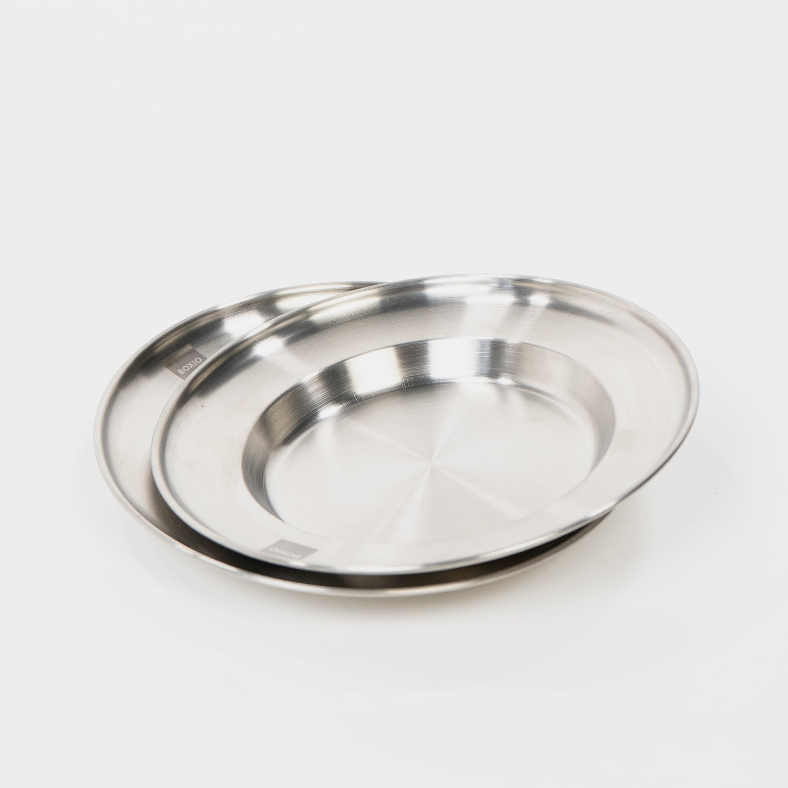 Camping-Teller BOXIO PLATE aus Edelstahl