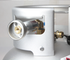 GasBank DISH-Tankadapter mit Rückschlagventil und Filter, 3/4" UNF JIC – für GasBank Multi und Alugas