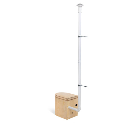 TROBOLO LunaBlœm - vorgeölte Trenntoilette aus Holz mit runder Front