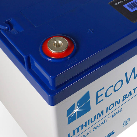 EcoWatt 100Ah LiFePO4 12,8v Akku BMS + LCD