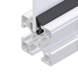 MiniTec Steckdichtung für Profil 30x30 mm schwarz pro Meter