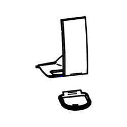 Getriebeabdeckung für Motor-Endkappe TO 5200, weiß