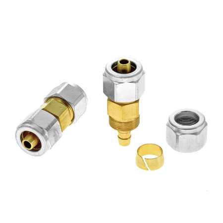 Kopplung von zwei thermoplastischen PVC-Kabeln Ø8 / Ø8