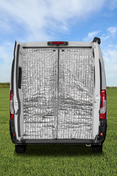 Thermoisolierung Hecktüren Fiat Ducato H2 - Carbest Isolierung 1-teilig mit Durchgang in der Mitte