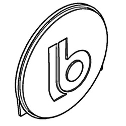 BR-SYSTEMS Abzeichen mit Logo für Abdeckung Fahrradträger 14g