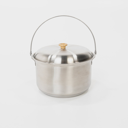 BOXIO COOKWARE - Camping-Topfset aus Edelstahl, 2 Töpfe, Pfanne und Wasserkessel