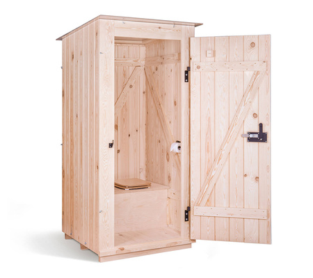 TROBOLO KersaBœm - Toilettenhäuschen aus Holz mit Trenntoilette mit 300 l Komposter