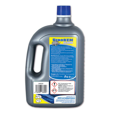RinoKEM fluid Kiefer 2 l - Flüssigkeit für Chemietoiletten und Kassetten, gegen Gase und Gerüche