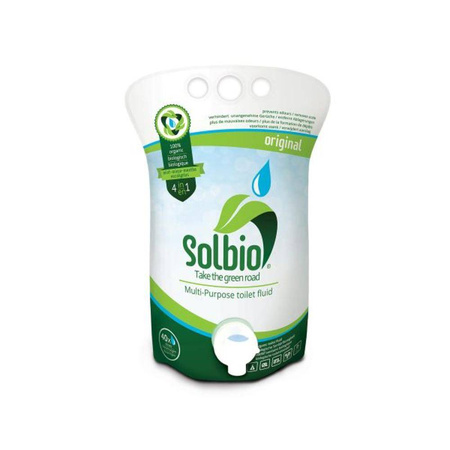 Solbio Original 1600 ml - pflanzliche 4in1 Sanitärflüssigkeit, 40 Dosen, Eukalyptus und Minze