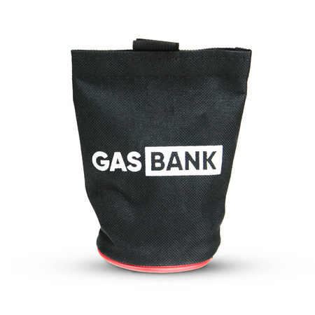 GasBank Etui für LPG-Tankadapter, 14 x Ø 7 cm - für 1 DIN- oder 3 M10-Adapter, schwarz