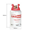 GasBank SLIM LS DUO 6 kg LPG-Flasche aus Leichtstahl mit DUO-Ventil und OPD 80 %