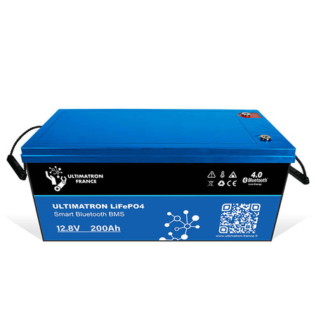 200Ah ULTIMATRON LiFePO4 Smart BMS Akku 12.8V