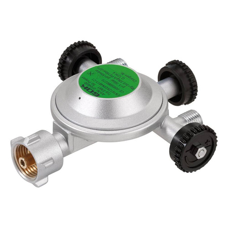 Niederdruckregler KLF x 3 x G 1/4 LH-KN 50 mbar Camping