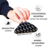 silwy Magnet-Kristallgläser WEIN - 2er-Set mit Metall-Nano-Gel-Pads, für Wohnmobil und Boot