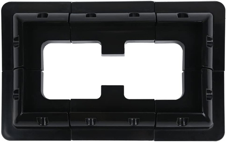 7Stück.- Halterungen BLACK für Solarmodule für Wohnmobile, Yachten, Boote und Wohnwagen