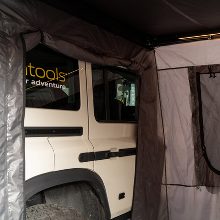 Horntools Seitenwände Horizon Straight Polyester Grau 200 cm