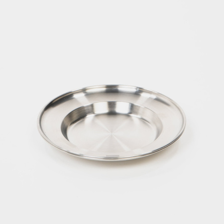 BOXIO PLATE - 2 Camping-Teller aus Edelstahl SUS304, Ø 21,2 cm