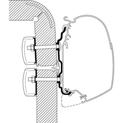Adapter für Hymer Exsis / Hymer Camp bis Bj. 2011 zu TO Serie 5 und 8