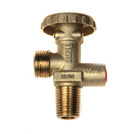 Deutsches Handventil für Gasflaschen G.12 / 17E