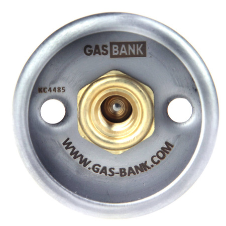 Gasflaschenfülladapter - DISH - DIN mit Rückschlagventil